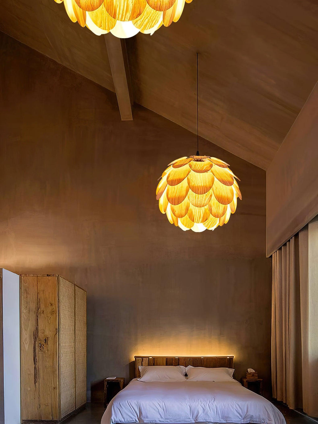 Wlara Suspension moderne en bois - Neutralighting