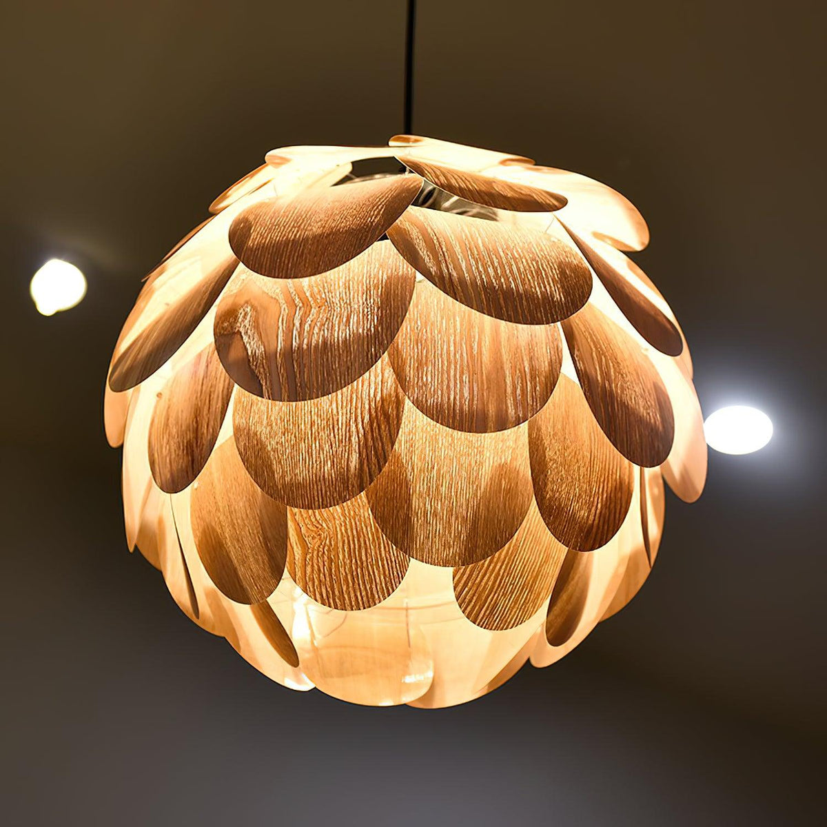 Wlara Suspension moderne en bois - Neutralighting