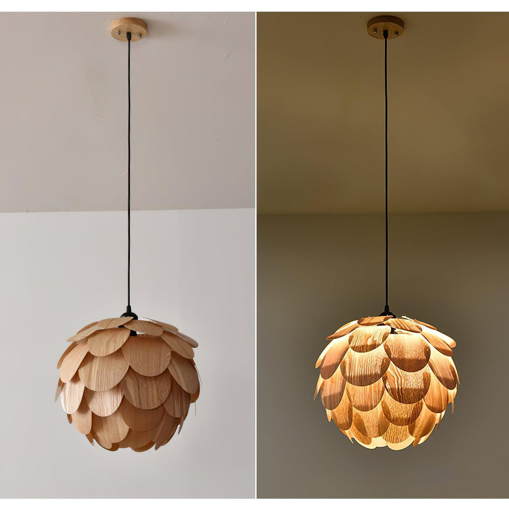 Wlara Suspension moderne en bois - Neutralighting