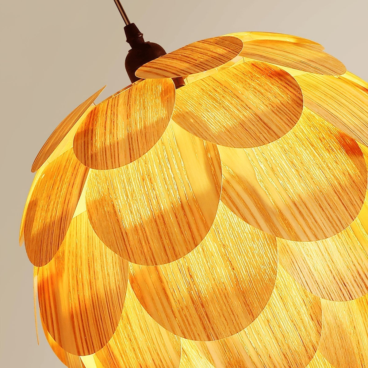 Wlara Suspension moderne en bois - Neutralighting