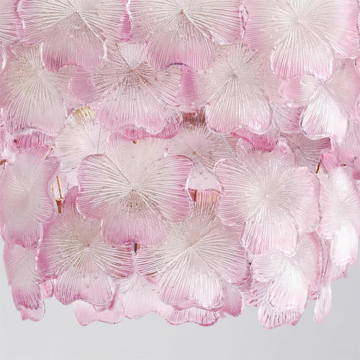 Ophelis Lustre en Verre à Fleurs Roses - Neutralighting