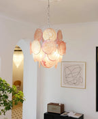 Aurora Chandelier en Verre de Murano Rose Vintage - Neutralighting