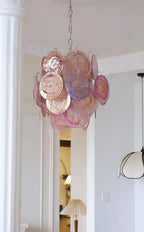 Aurora Chandelier en Verre de Murano Rose Vintage - Neutralighting