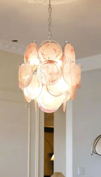 Aurora Chandelier en Verre de Murano Rose Vintage - Neutralighting