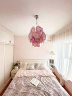 Aurora Chandelier en Verre de Murano Rose Vintage - Neutralighting
