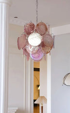 Aurora Chandelier en Verre de Murano Rose Vintage - Neutralighting