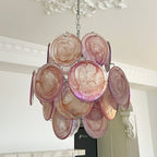 Aurora Chandelier en Verre de Murano Rose Vintage - Neutralighting