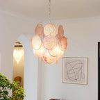 Aurora Chandelier en Verre de Murano Rose Vintage - Neutralighting