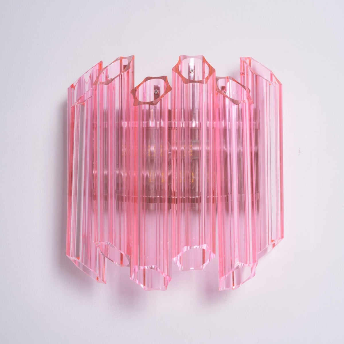 Aurora Applique Murale Tube en Verre Murano Rose - Neutralighting