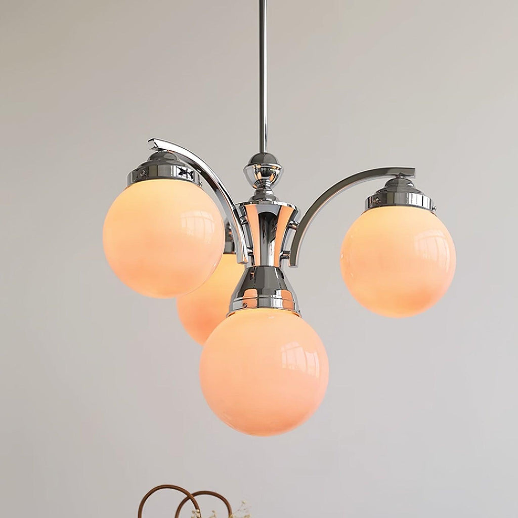 Lustra Chandelier en Verre Rose - Neutralighting