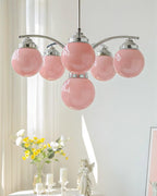 Lustra Chandelier en Verre Rose - Neutralighting