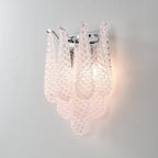 Aurora Applique Murale Rose en Verre Gaufré Moderne - Neutralighting