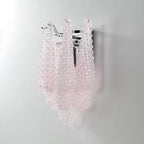Aurora Applique Murale Rose en Verre Gaufré Moderne - Neutralighting