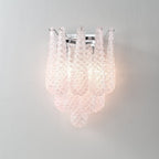 Aurora Applique Murale Rose en Verre Gaufré Moderne - Neutralighting