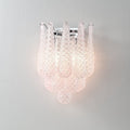 Aurora Applique Murale Rose en Verre Gaufré Moderne - Neutralighting