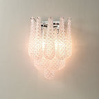 Aurora Applique Murale Rose en Verre Gaufré Moderne - Neutralighting