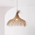 Suspension Avec Abat-jour en Rotin Tissé à la Main Style Bohème Naturel - Neutralighting