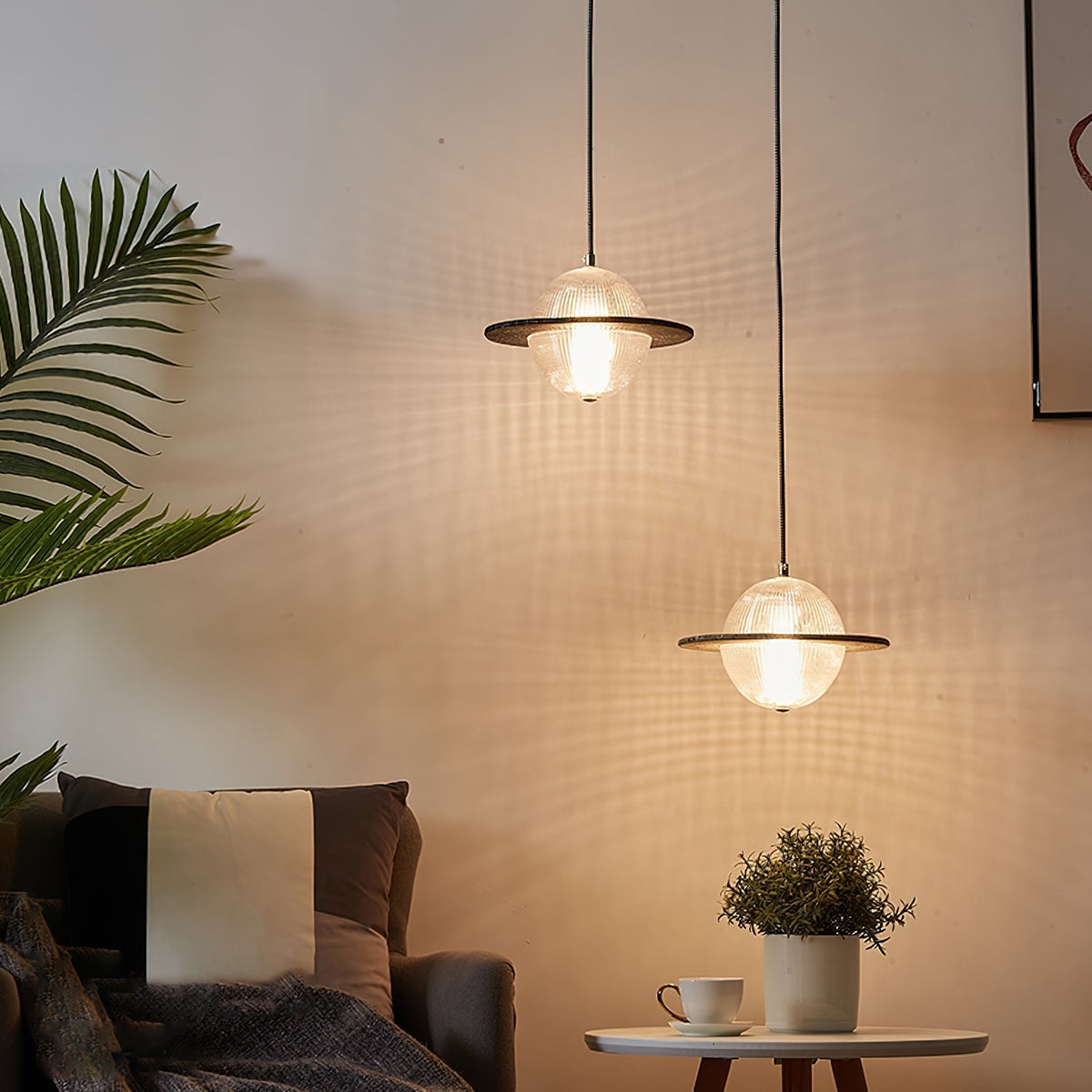 Valentina Moderne Créatif LED Suspension Métal/Verre Chambre À Coucher - Neutralighting
