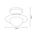 Zephora Plafonnier Moderne en Verre Ludique - Neutralighting