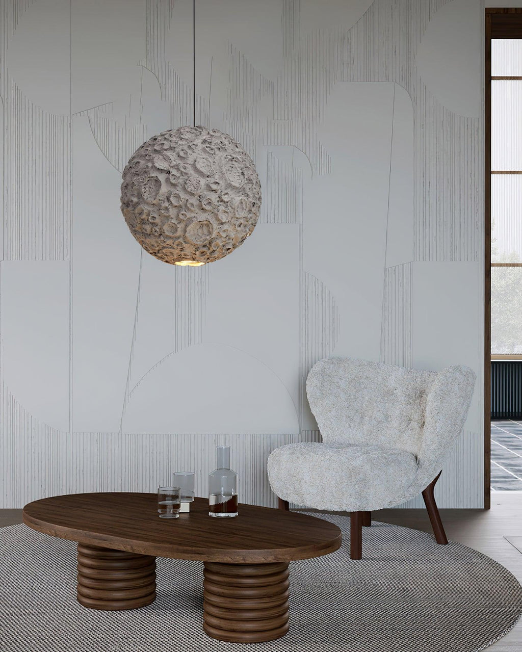 Vadoryra Lampe Suspendue Nordique en Mousse - Neutralighting