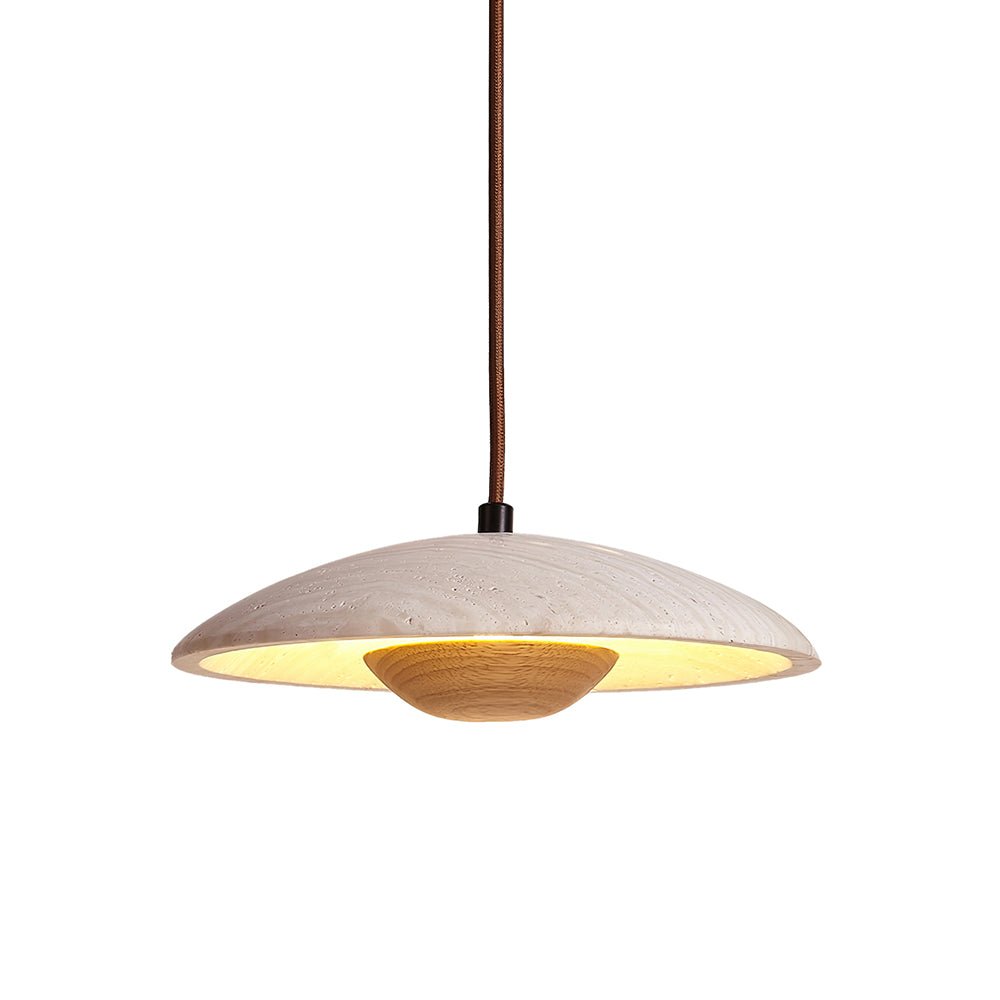Zodore Large-Bord Travertin Pendentif Lumière - Neutralighting