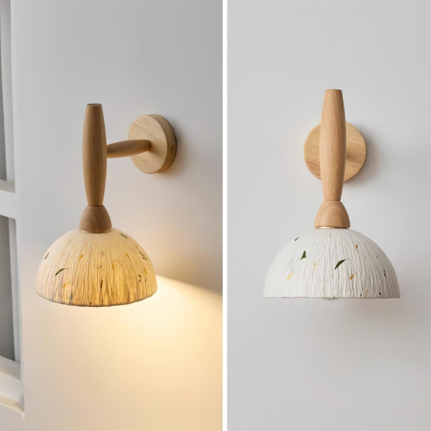Playa Applique Murale en Bois Papier de Riz Bois - Neutralighting