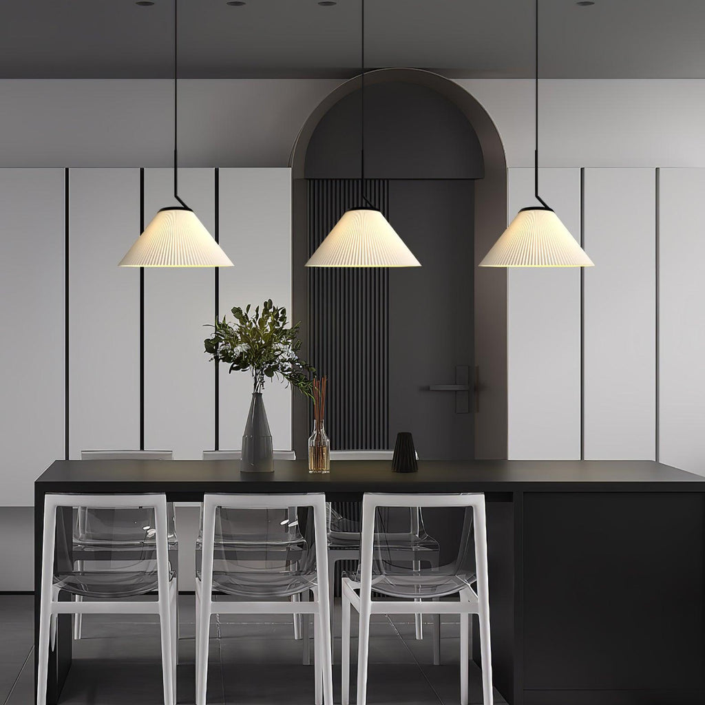 Zoravine Plissé Tissu Suspension Lumière - Neutralighting