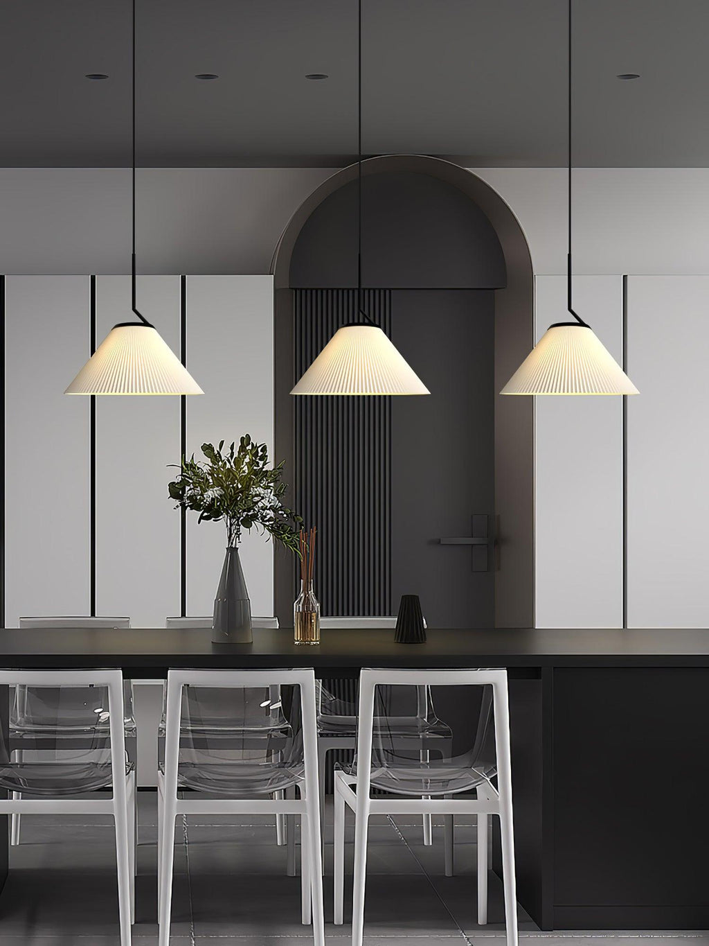 Zoravine Plissé Tissu Suspension Lumière - Neutralighting