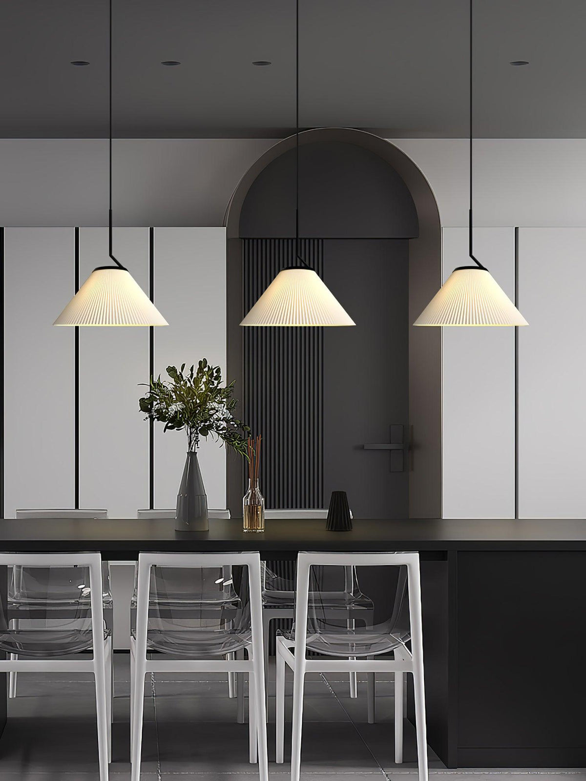 Zoravine Plissé Tissu Suspension Lumière - Neutralighting