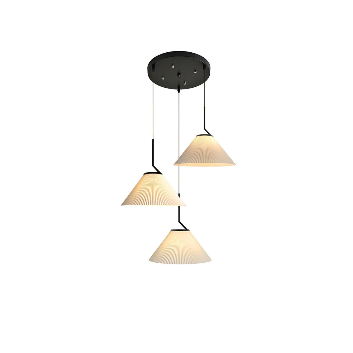 Zoravine Plissé Tissu Suspension Lumière - Neutralighting