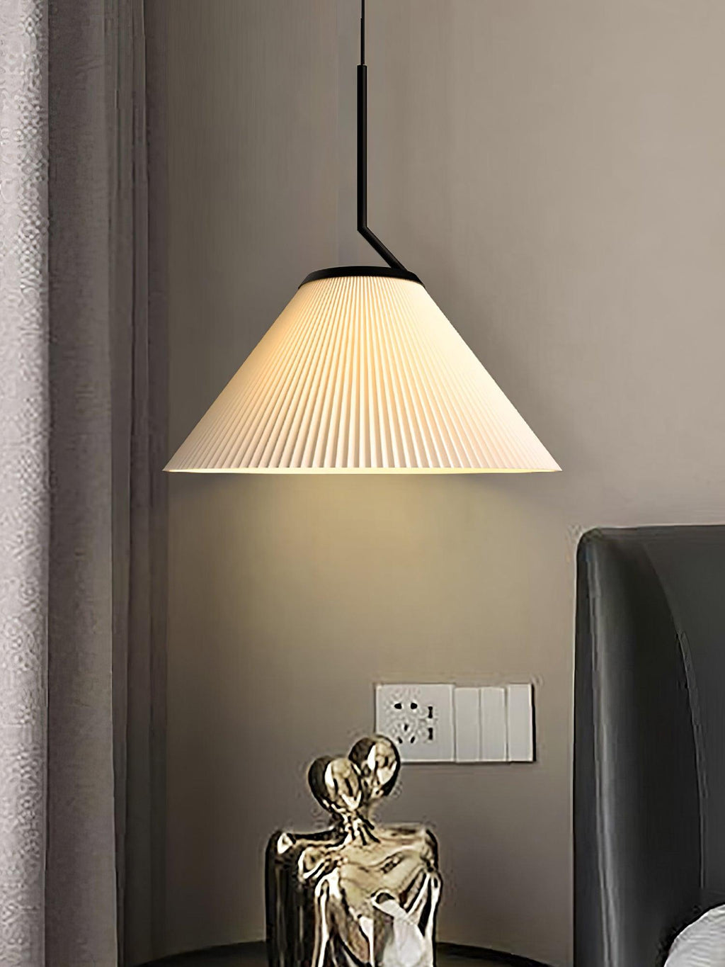 Zoravine Plissé Tissu Suspension Lumière - Neutralighting