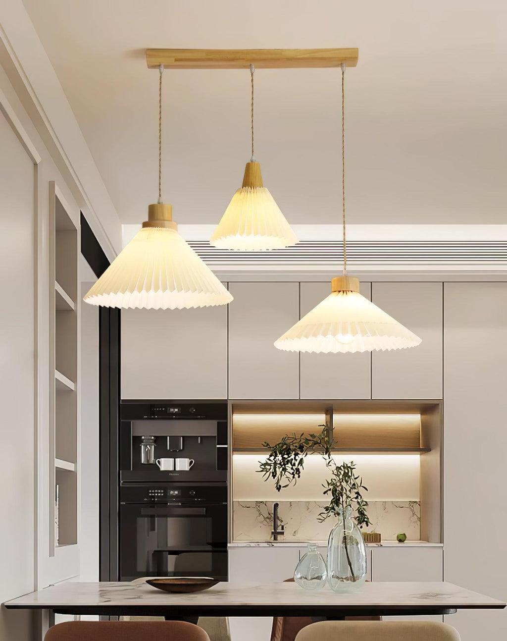 Flora Lampe Pendante en Bois Moderne - Neutralighting