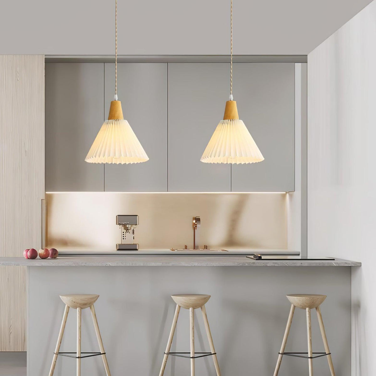 Flora Lampe Pendante en Bois Moderne - Neutralighting