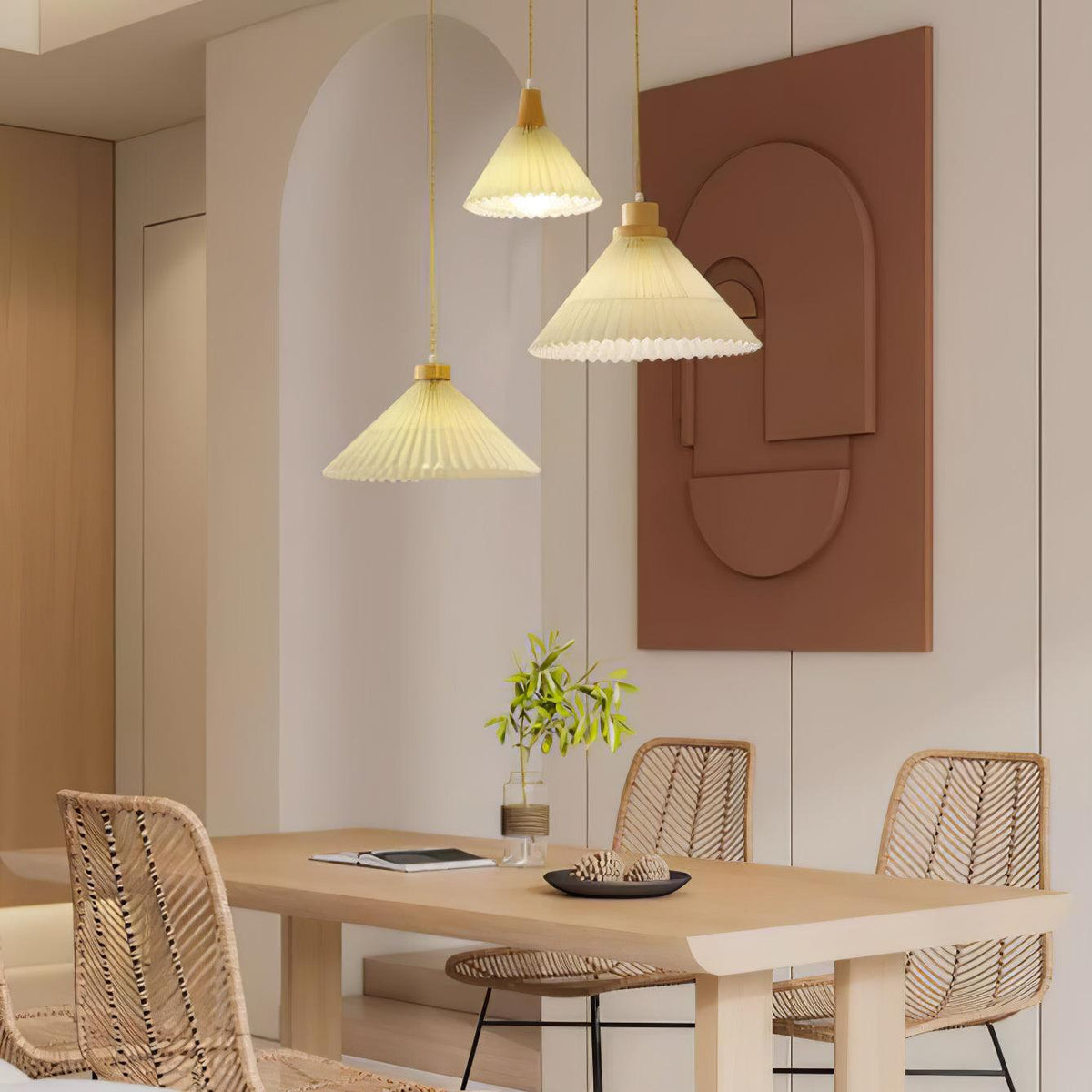 Flora Lampe Pendante en Bois Moderne - Neutralighting