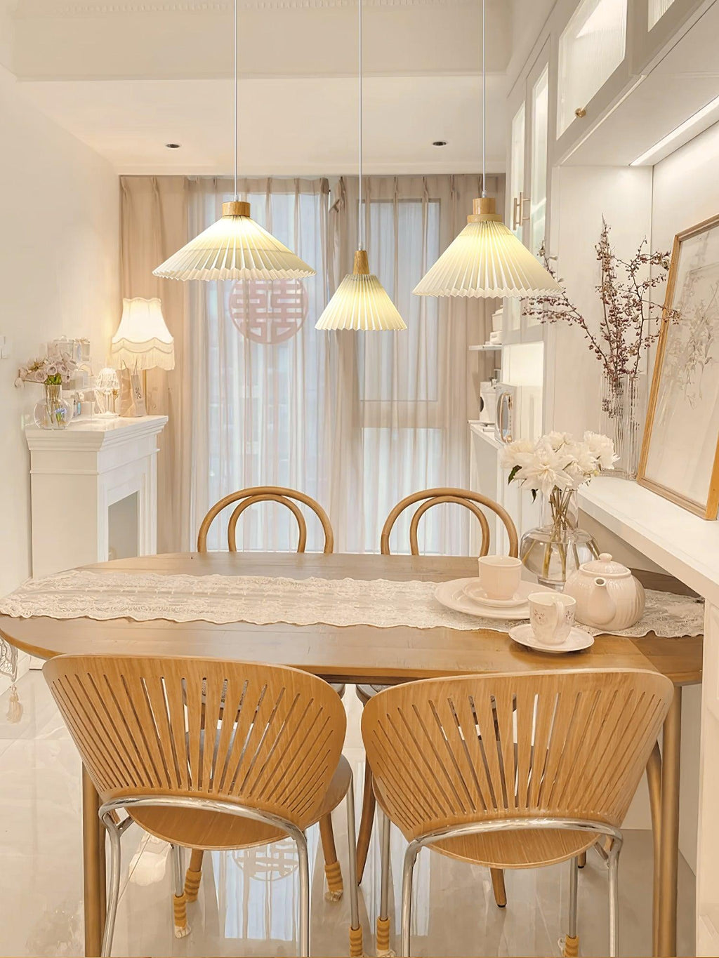 Flora Lampe Pendante en Bois Moderne - Neutralighting