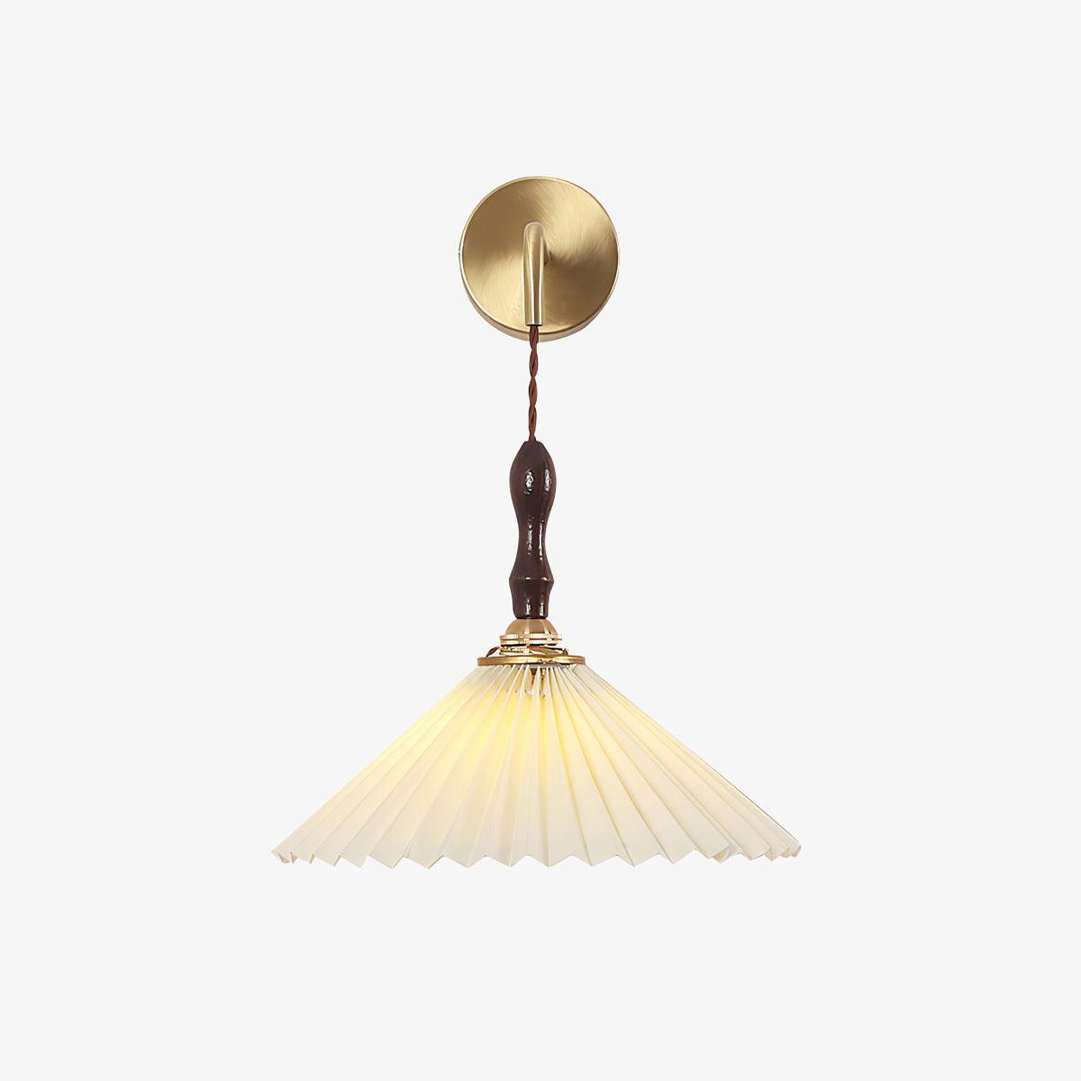 Eurlaeel Applique Murale Plissée en Bois Premium - Neutralighting