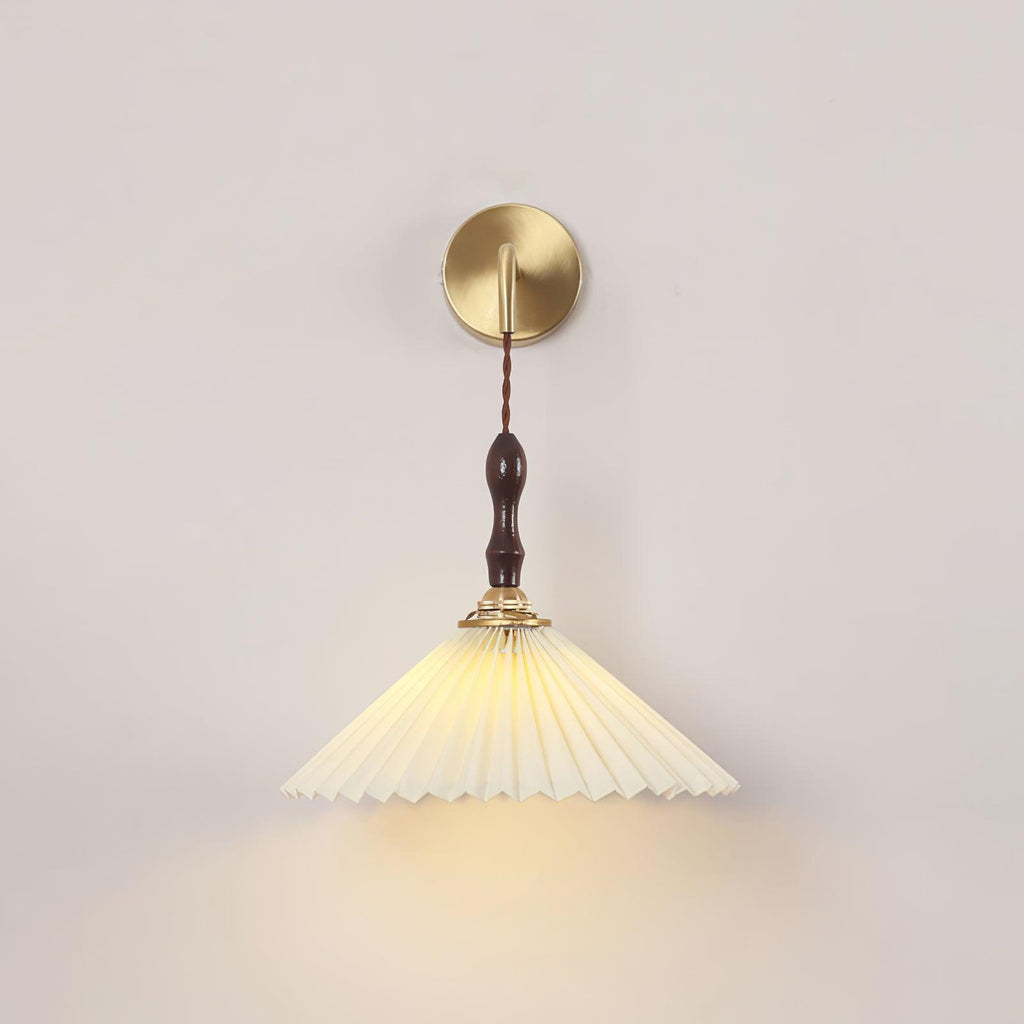 Eurlaeel Applique Murale Plissée en Bois Premium - Neutralighting