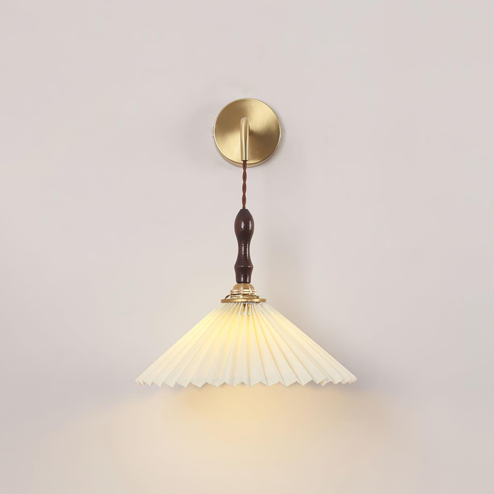 Eurlaeel Applique Murale Plissée en Bois Premium - Neutralighting