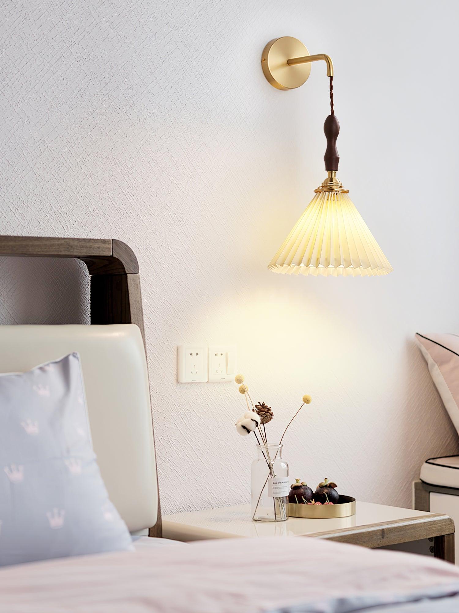 Eurlaeel Applique Murale Plissée en Bois Premium - Neutralighting