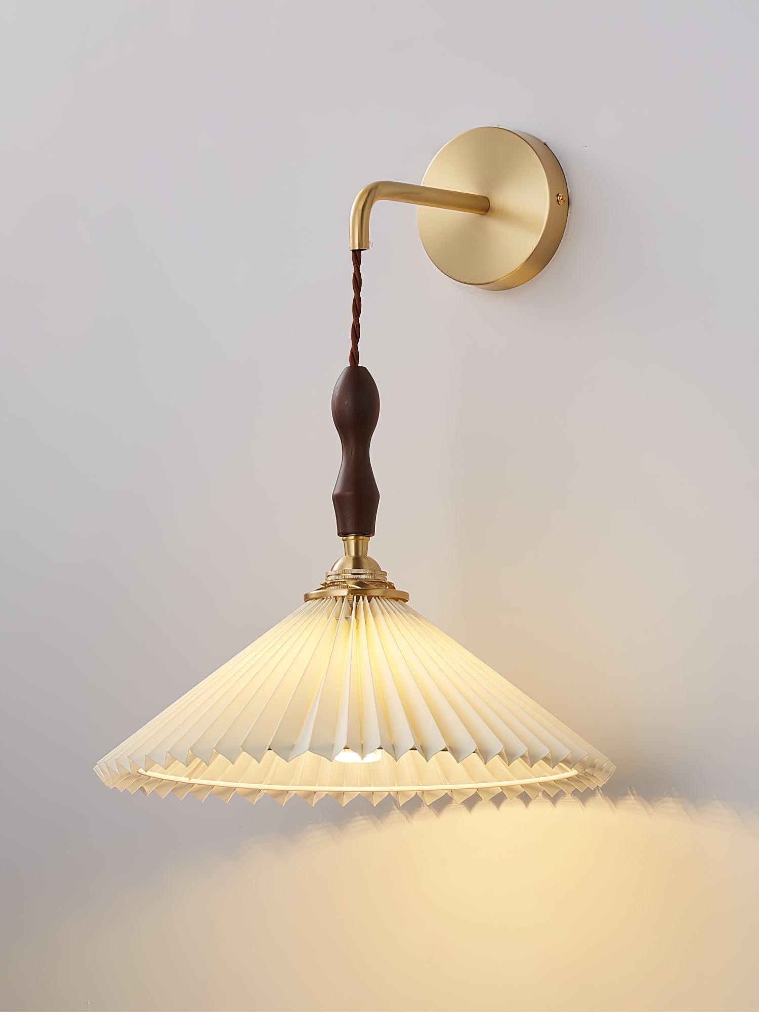 Eurlaeel Applique Murale Plissée en Bois Premium - Neutralighting