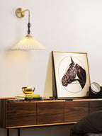 Eurlaeel Applique Murale Plissée en Bois Premium - Neutralighting