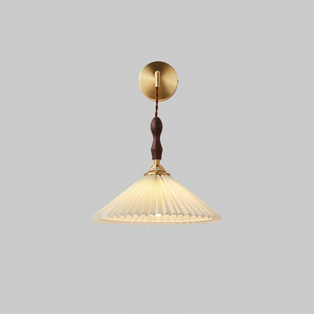 Eurlaeel Applique Murale Plissée en Bois Premium - Neutralighting