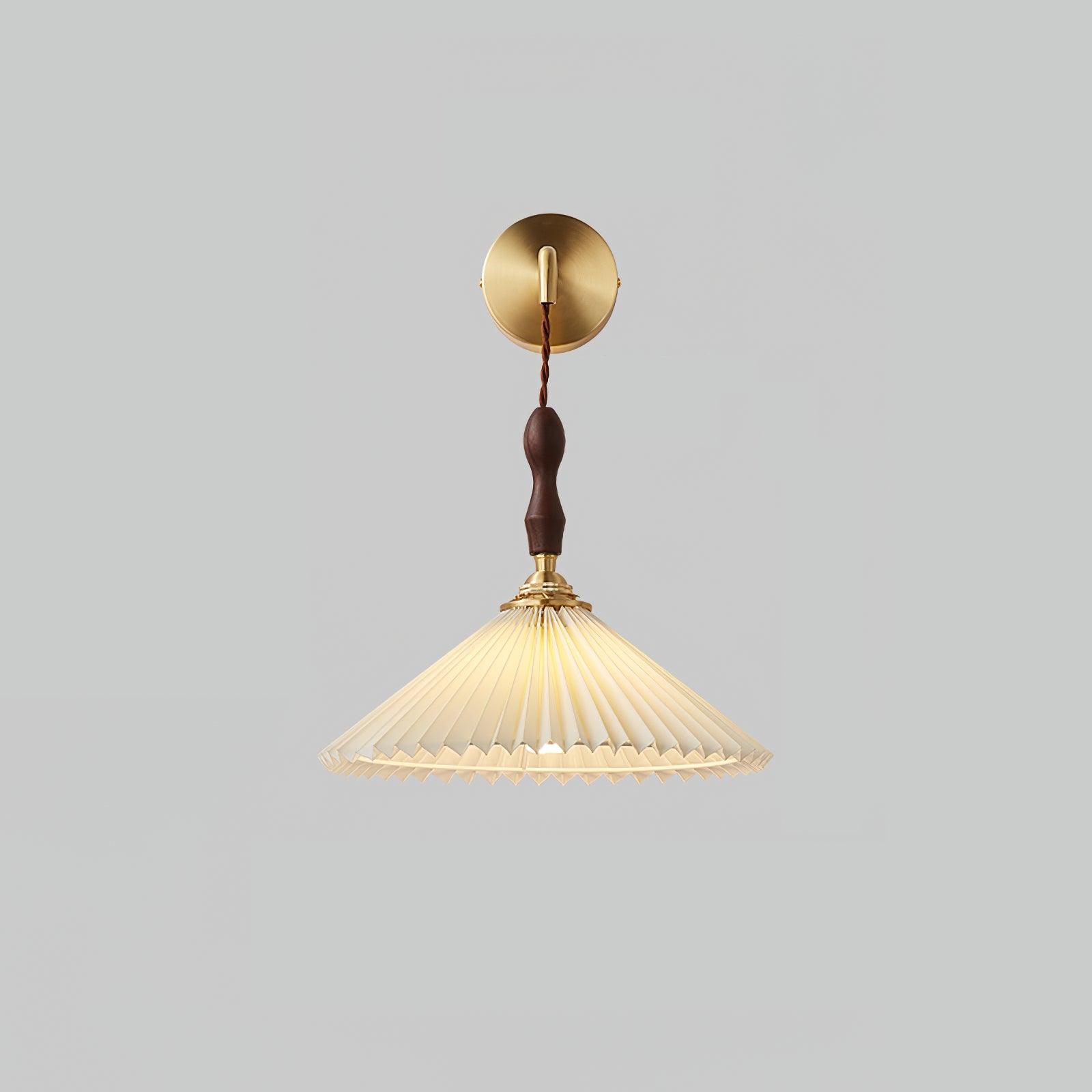 Eurlaeel Applique Murale Plissée en Bois Premium - Neutralighting