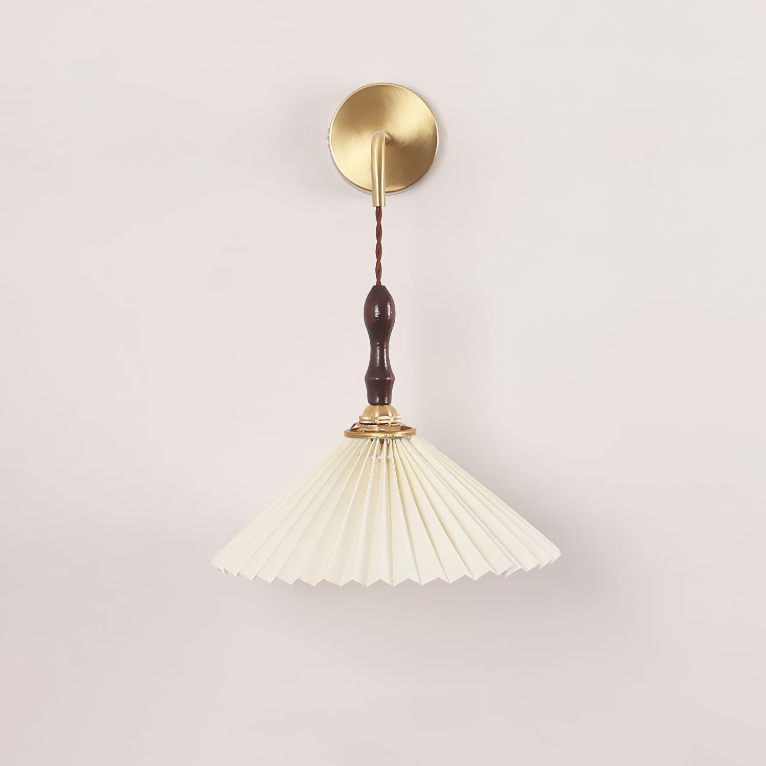 Eurlaeel Applique Murale Plissée en Bois Premium - Neutralighting