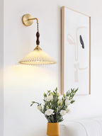 Eurlaeel Applique Murale Plissée en Bois Premium - Neutralighting