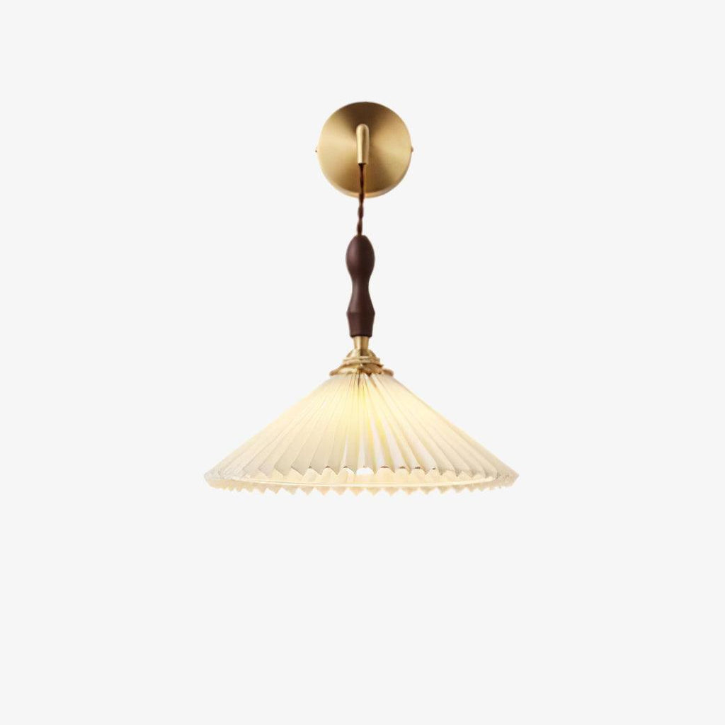 Eurlaeel Applique Murale Plissée en Bois Premium - Neutralighting
