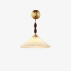 Eurlaeel Applique Murale Plissée en Bois Premium - Neutralighting