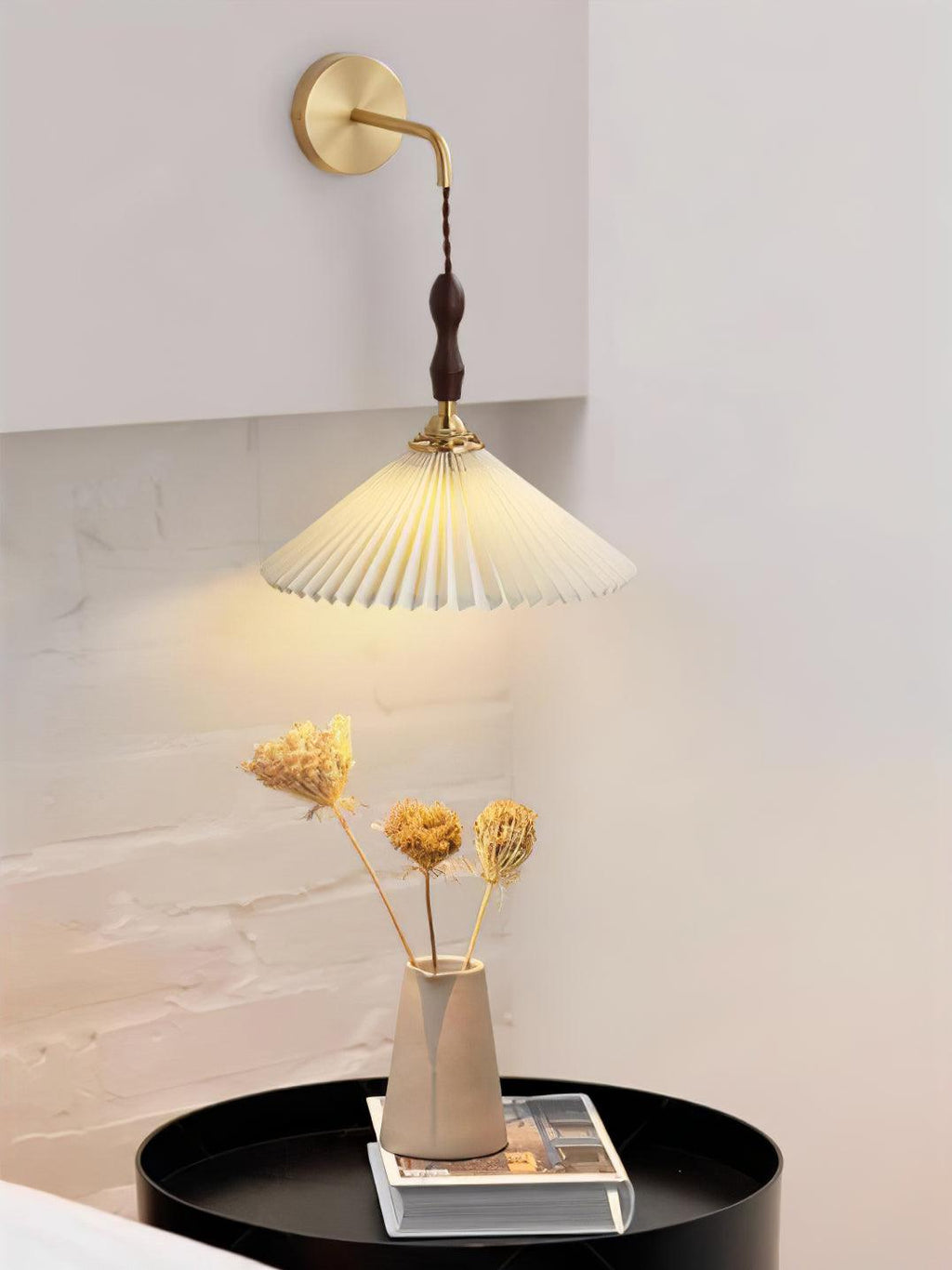 Eurlaeel Applique Murale Plissée en Bois Premium - Neutralighting
