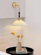 Eurlaeel Applique Murale Plissée en Bois Premium - Neutralighting