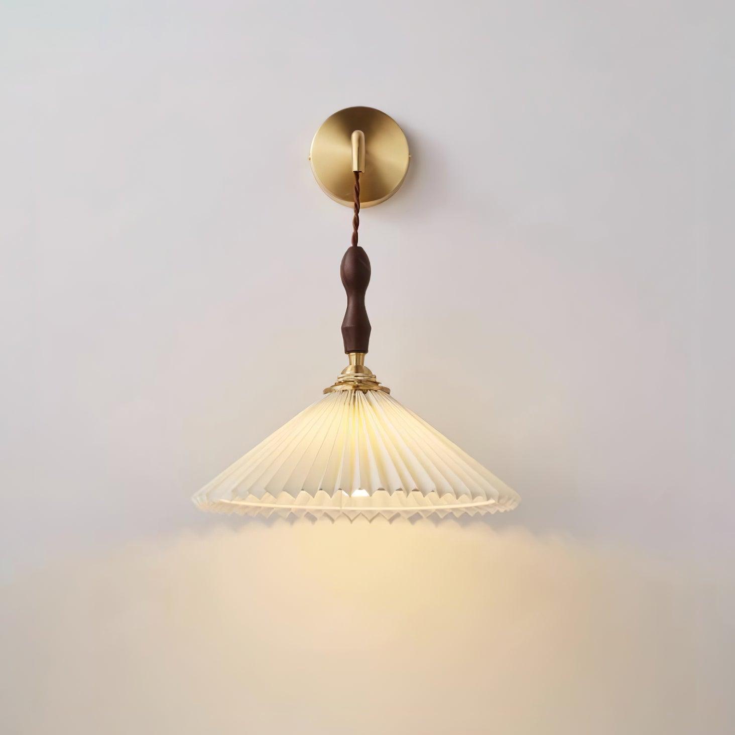 Eurlaeel Applique Murale Plissée en Bois Premium - Neutralighting